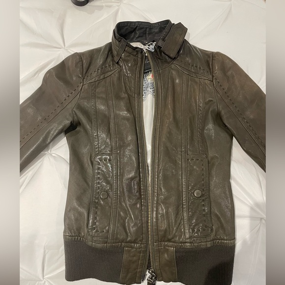 Mackage Aritiza Leather Bomber Jacket - Picture 4 of 4